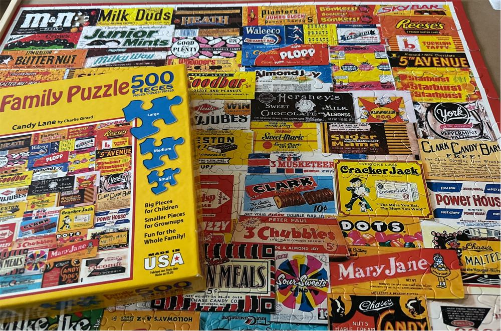 Candy Lane - White Mountain Puzzles puzzle collectible [Barcode 724819255818] - Main Image 3