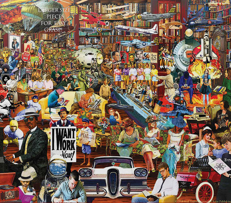 Twenteeth 20th Century History - SunsOut puzzle collectible [Barcode 796780615083] - Main Image 2