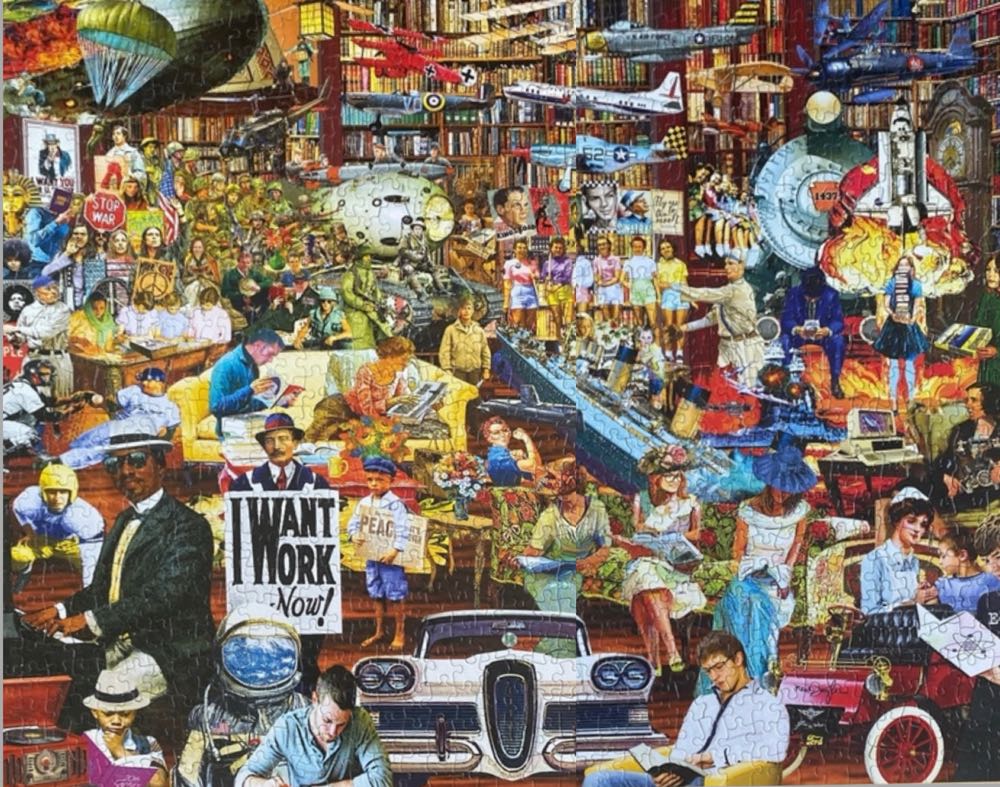 Twenteeth 20th Century History - SunsOut puzzle collectible [Barcode 796780615083] - Main Image 3