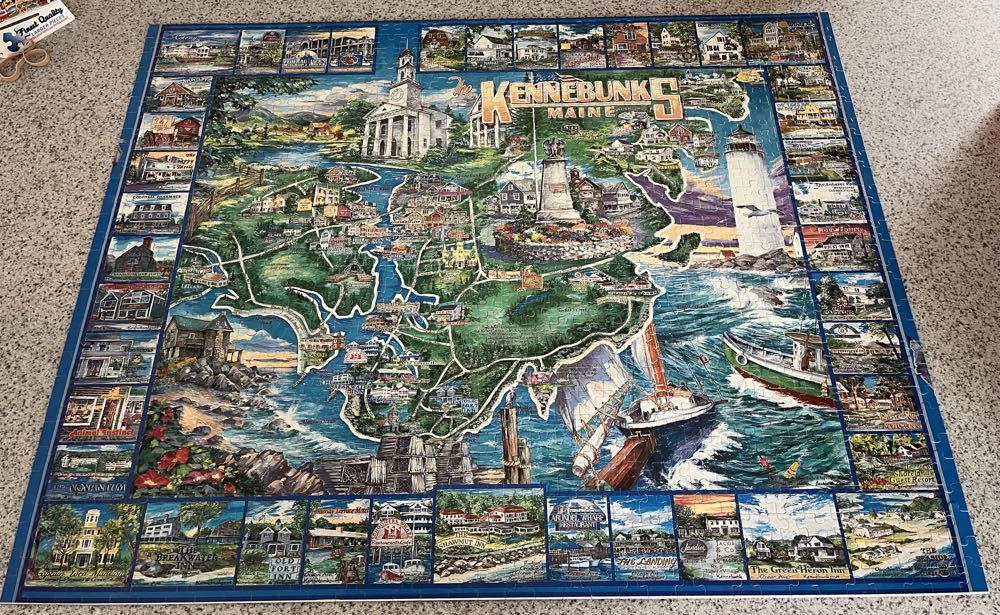 Kennebunks Maine - White Mountain Puzzles puzzle collectible [Barcode 724819247110] - Main Image 2