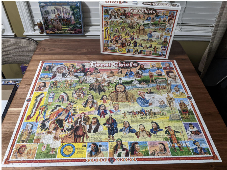 Great Chiefs* - White Mountain puzzle collectible [Barcode 724819248148] - Main Image 2