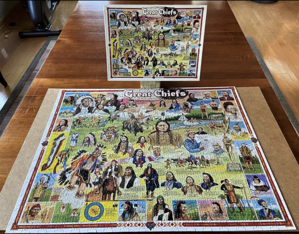 Great Chiefs* - White Mountain puzzle collectible [Barcode 724819248148] - Main Image 3