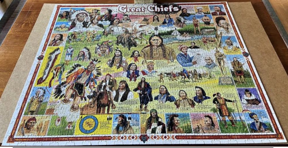 Great Chiefs* - White Mountain puzzle collectible [Barcode 724819248148] - Main Image 4