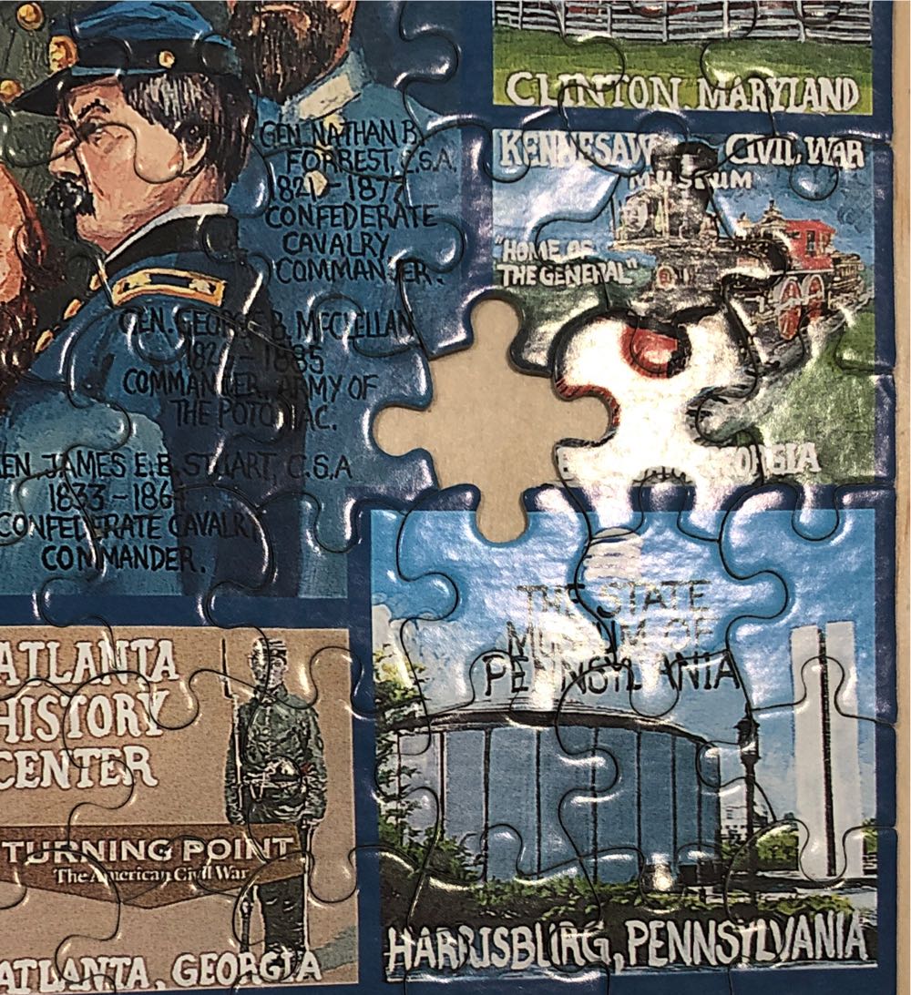 American Military History-USED/DR - White Mountain Puzzles puzzle collectible [Barcode 724819247677] - Main Image 4