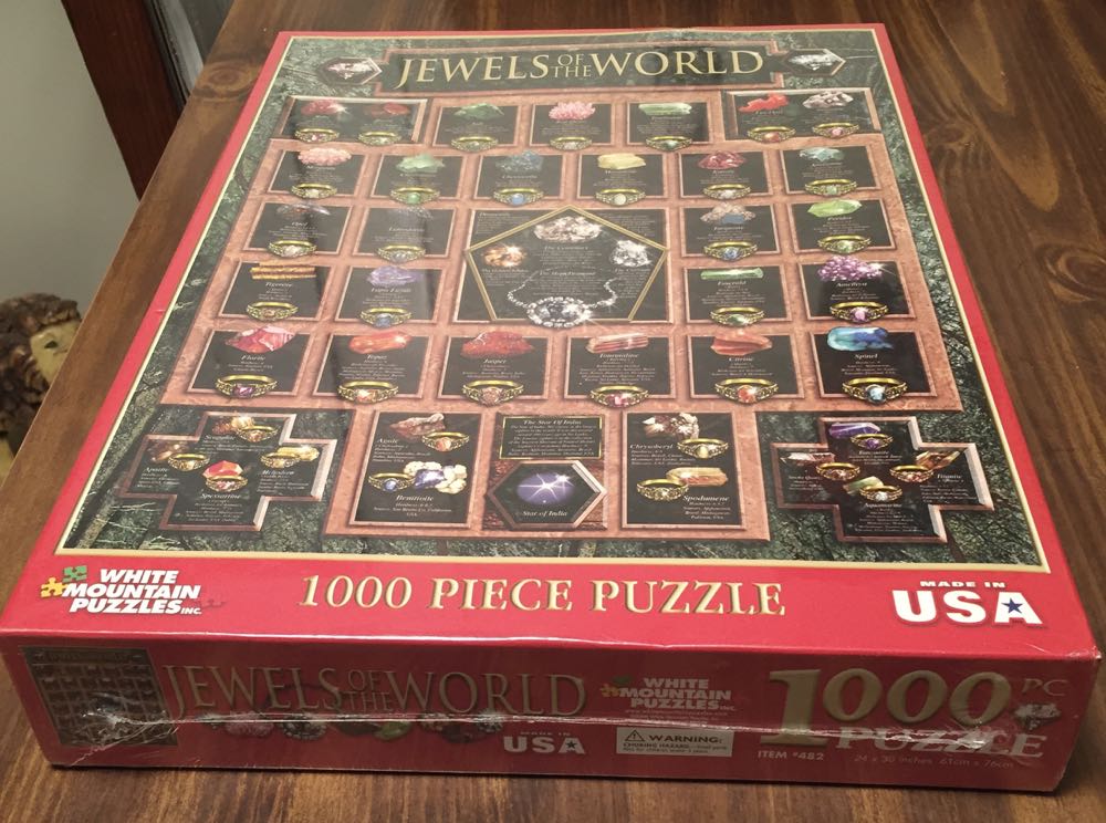 ZZ - Jewels Of The World (SOLD) - White Mountain Puzzles puzzle collectible [Barcode 724819250998] - Main Image 2