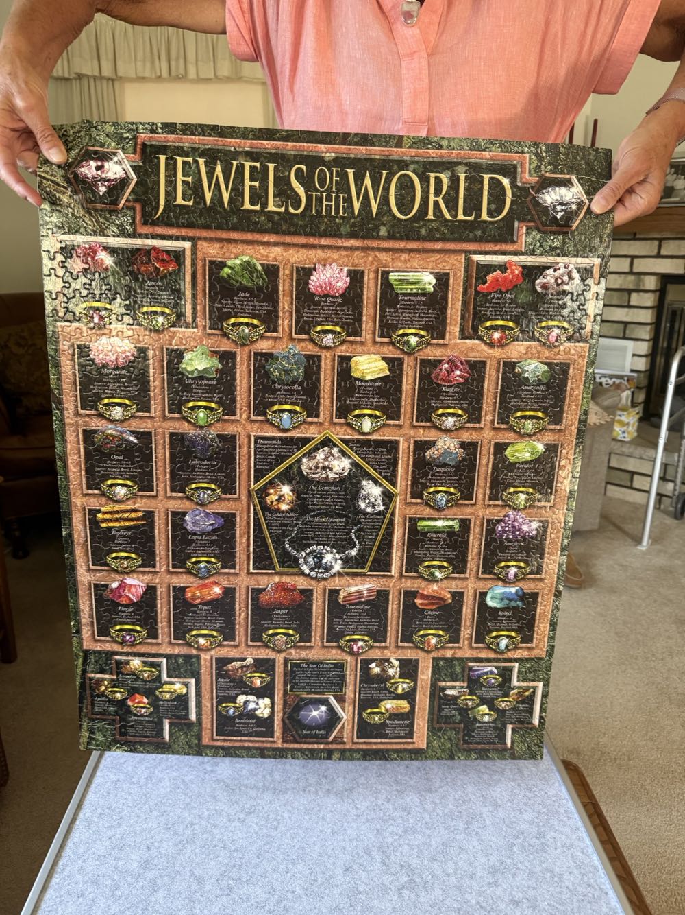 ZZ - Jewels Of The World (SOLD) - White Mountain Puzzles puzzle collectible [Barcode 724819250998] - Main Image 4