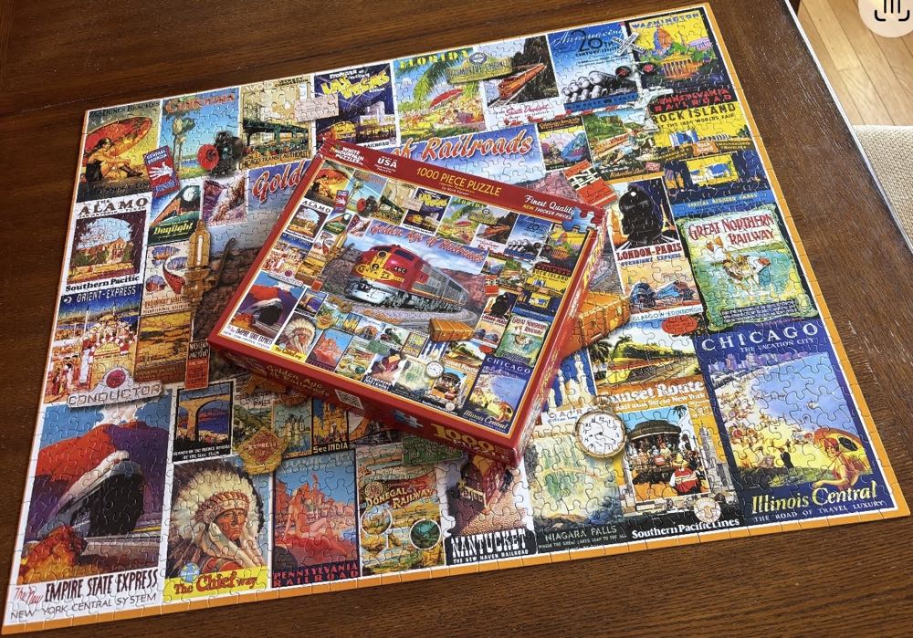Golden Age Of Railroads - White Mountain Puzzles puzzle collectible [Barcode 724819256037] - Main Image 4
