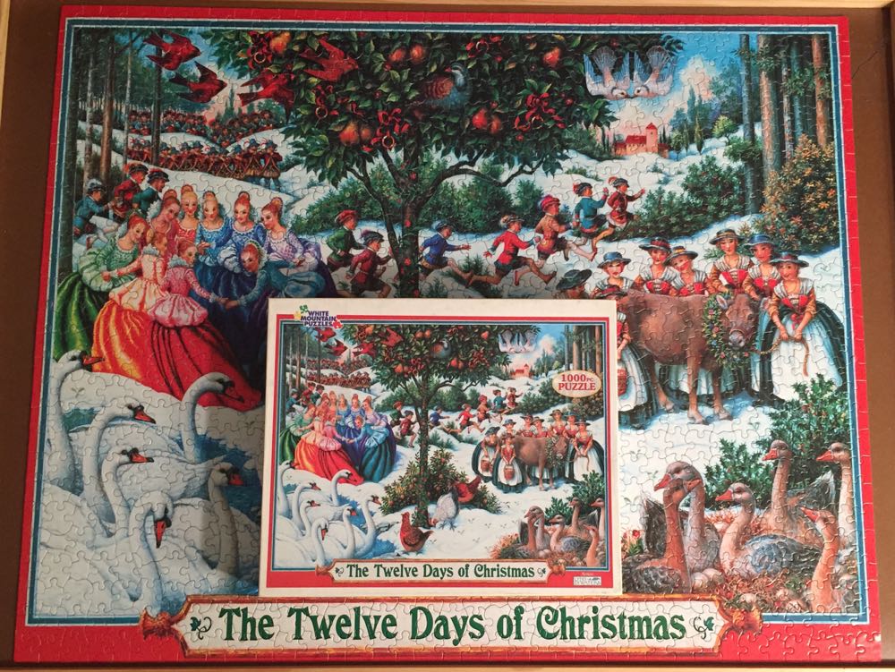 The Twelve Days Of Christmas - White Mountain puzzle collectible [Barcode 724819248476] - Main Image 3