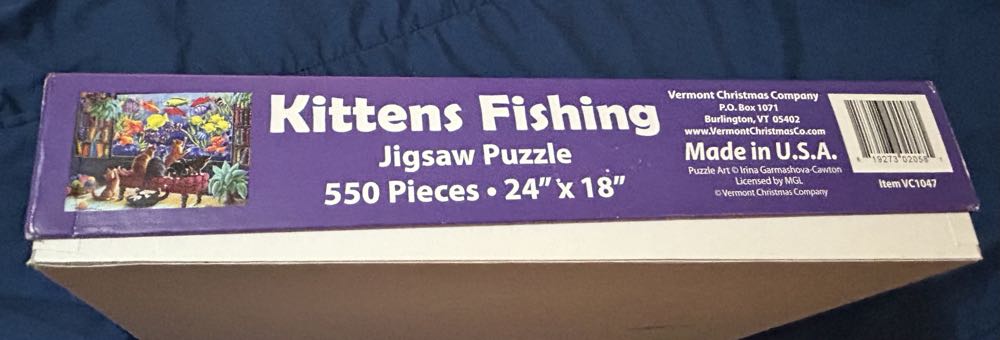 Kittens Fishing  - Vermont Christmas Company puzzle collectible [Barcode 819273020581] - Main Image 2