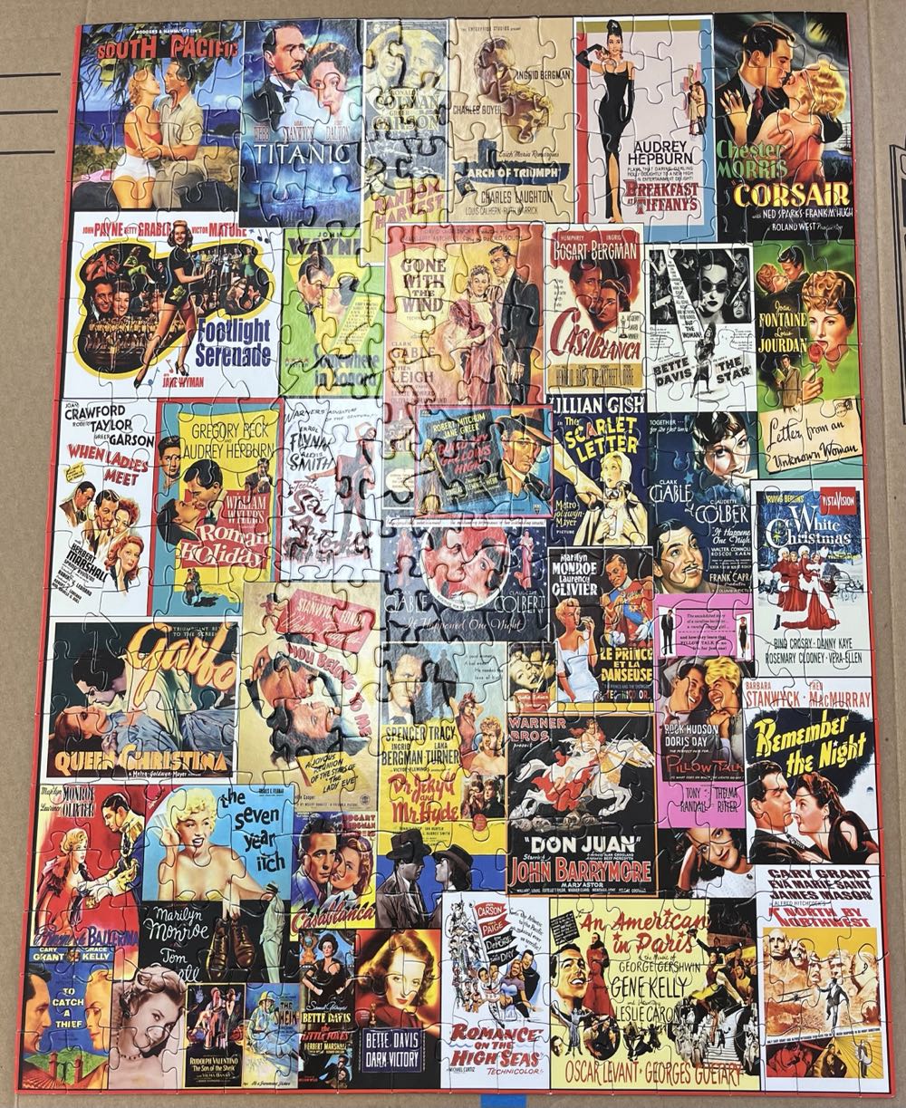 Movie Classics - White Mountain Puzzles puzzle collectible [Barcode 724819257980] - Main Image 2