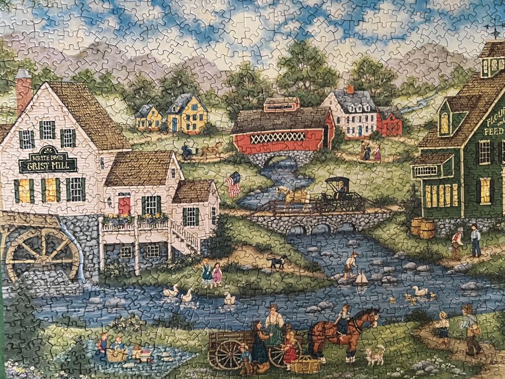 Millside Picnic - MasterPieces puzzle collectible [Barcode 705988717321] - Main Image 2