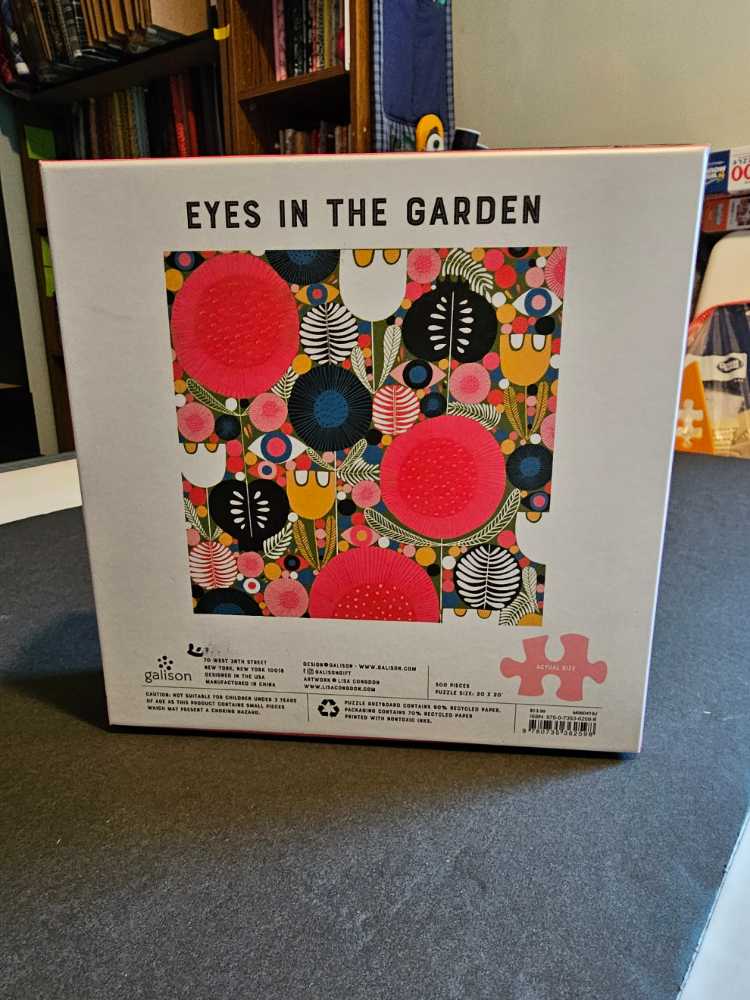 Eyes In The Garden🧩 - Galison puzzle collectible [Barcode 9780735362598] - Main Image 3