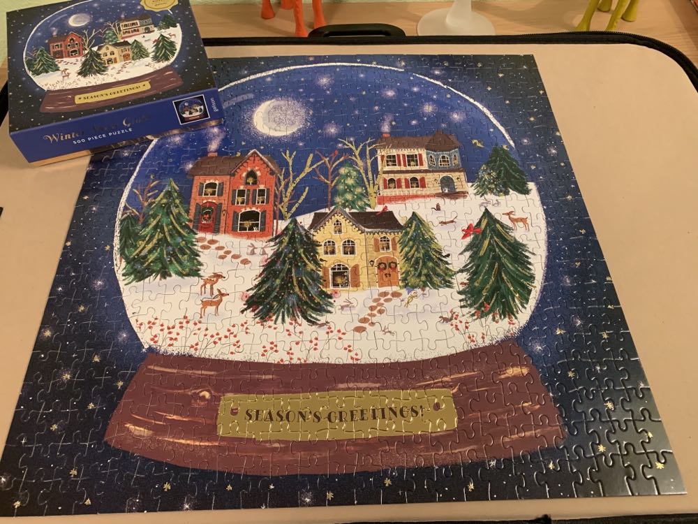 Winter Snow Globe - Galison puzzle collectible [Barcode 9780735362024] - Main Image 2