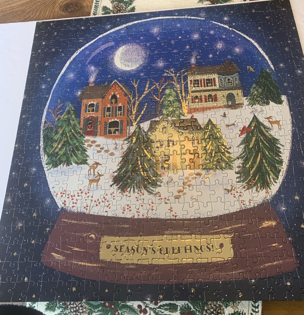 Winter Snow Globe - Galison puzzle collectible [Barcode 9780735362024] - Main Image 3