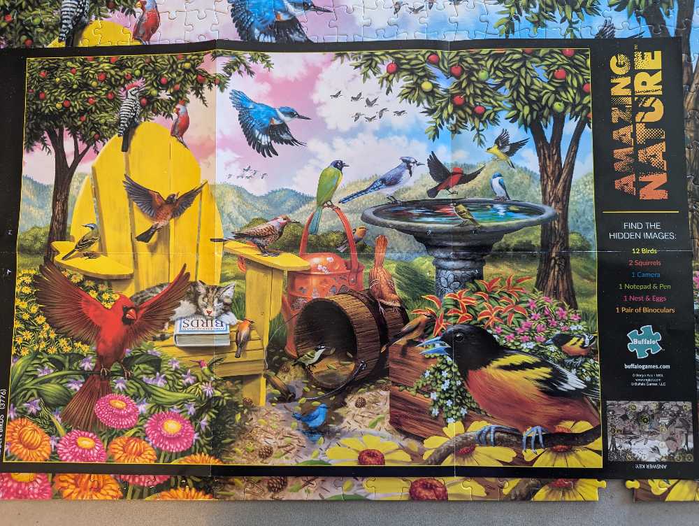 Hidden Birds - Buffalo Games puzzle collectible [Barcode 079346037766] - Main Image 4