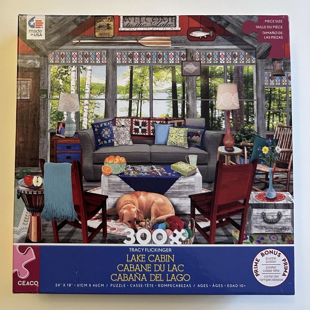 Lake Cabin - Ceaco puzzle collectible [Barcode 021081222761] - Main Image 3