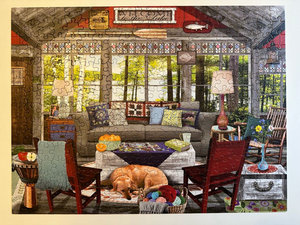 Lake Cabin - Ceaco puzzle collectible [Barcode 021081222761] - Main Image 4