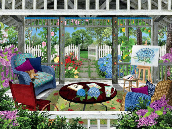 Summer Gazebo - Ceaco puzzle collectible [Barcode 021081222747] - Main Image 2