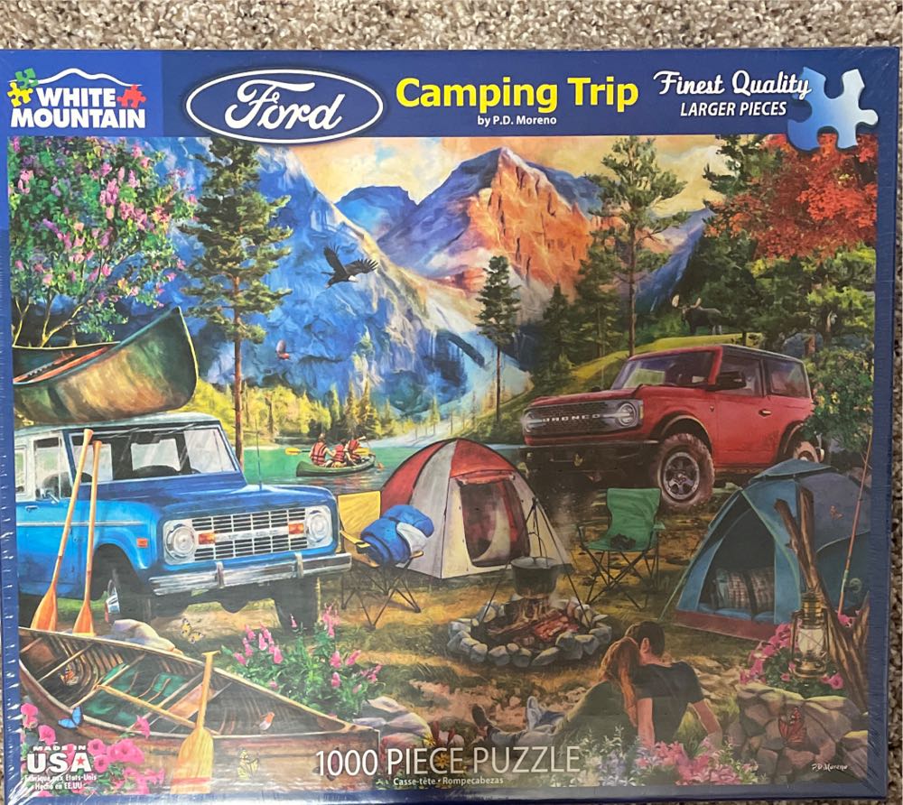 Camping Trip - White Mountain Puzzles puzzle collectible [Barcode 724819264506] - Main Image 2