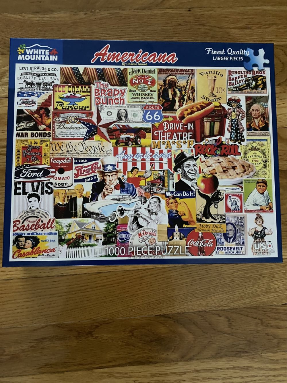 Americana - White Mountain puzzle collectible [Barcode 724819263578] - Main Image 2