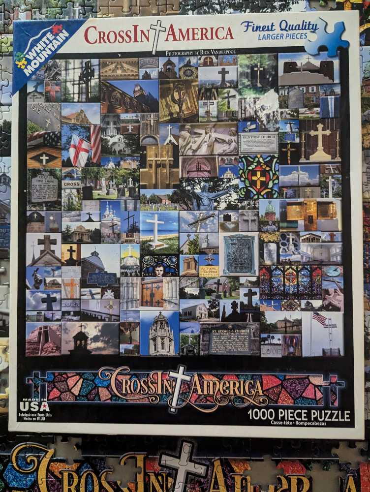 Cross In America - White Mountain 🇺🇸 puzzle collectible [Barcode 724819259175] - Main Image 3