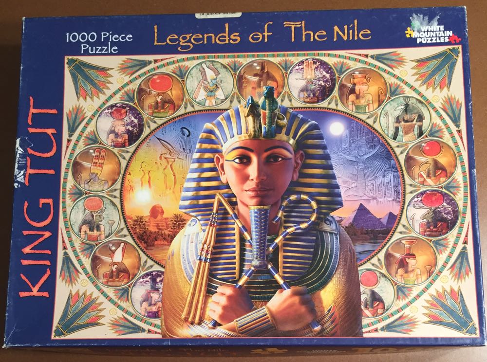 Legends Of The Nile King Tut**-590, 4/3/24-SOLD - White Mountain Puzzles puzzle collectible [Barcode 724819249282] - Main Image 2