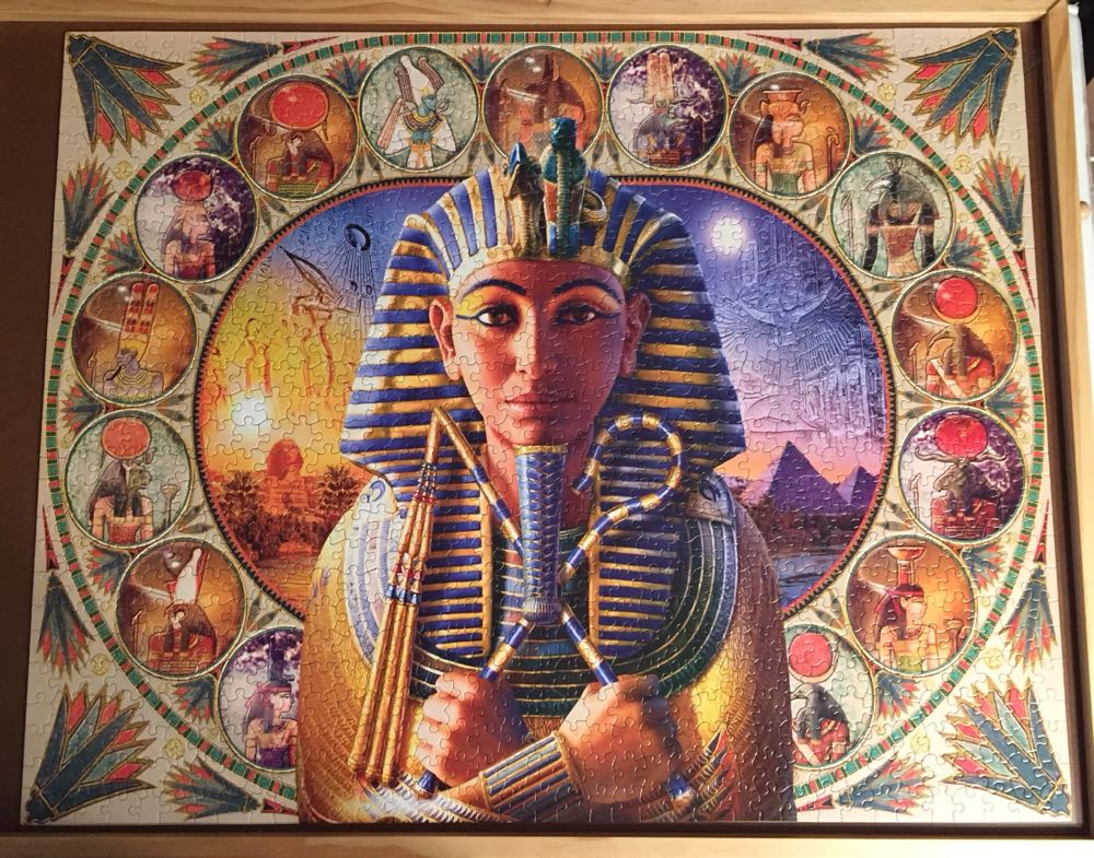 Legends Of The Nile King Tut**-590, 4/3/24-SOLD - White Mountain Puzzles puzzle collectible [Barcode 724819249282] - Main Image 3