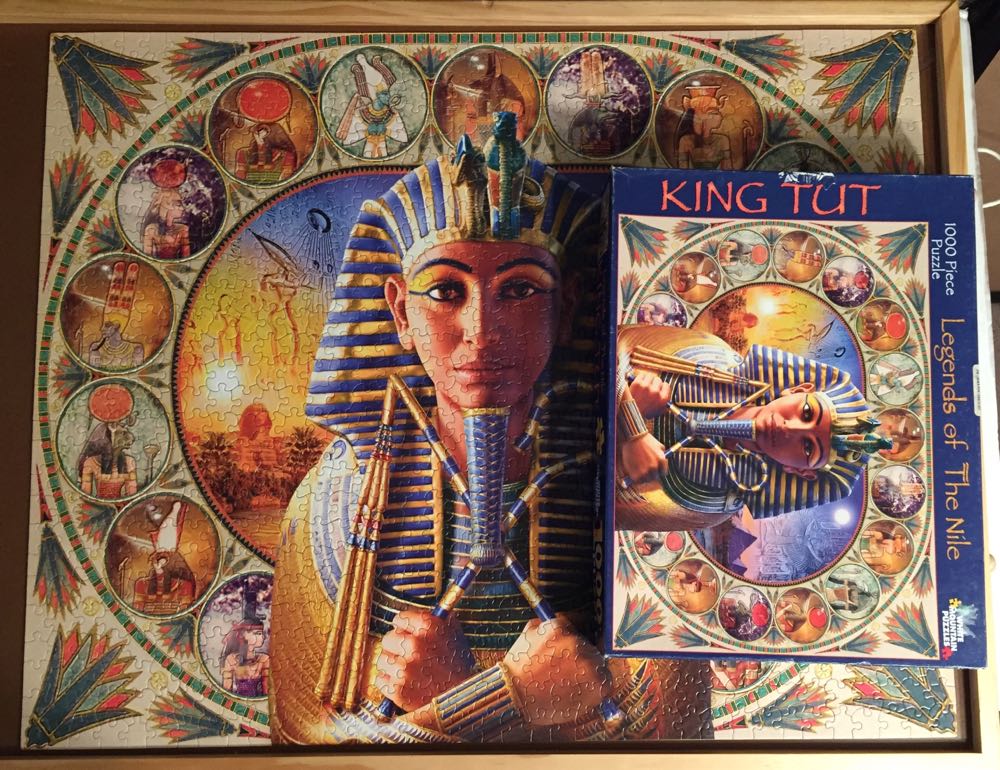 Legends Of The Nile King Tut**-590, 4/3/24-SOLD - White Mountain Puzzles puzzle collectible [Barcode 724819249282] - Main Image 4