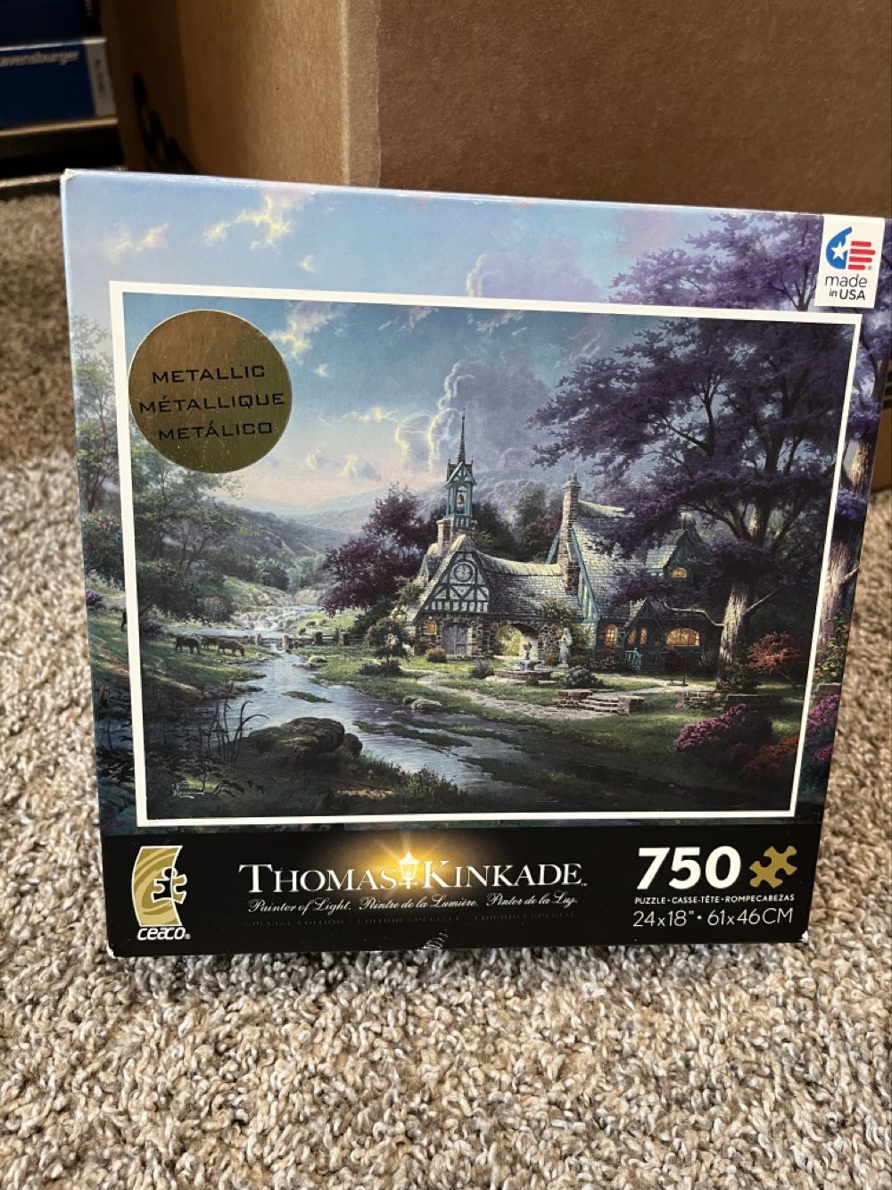 Clocktower Cottage - Ceaco puzzle collectible [Barcode 021081011488] - Main Image 3