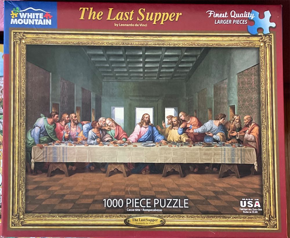 The Last Supper - White Mountain Puzzles puzzle collectible [Barcode 724819263066] - Main Image 2