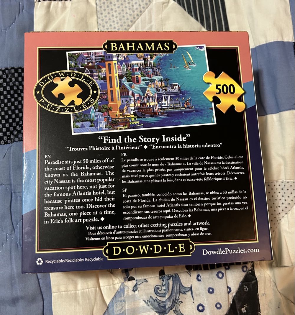 Bahamas 💎 - Dowdle puzzle collectible [Barcode 671095003124] - Main Image 3