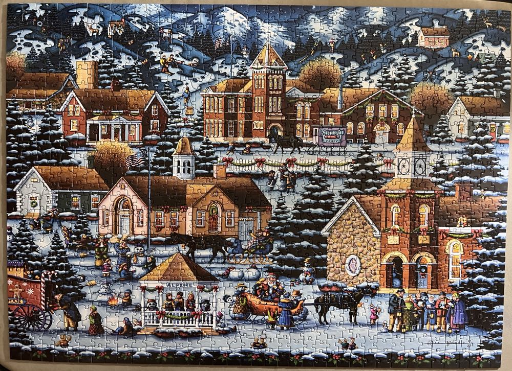 Alpine Christmas (BAV)🧩 - Dowdle puzzle collectible [Barcode 671095100472] - Main Image 2