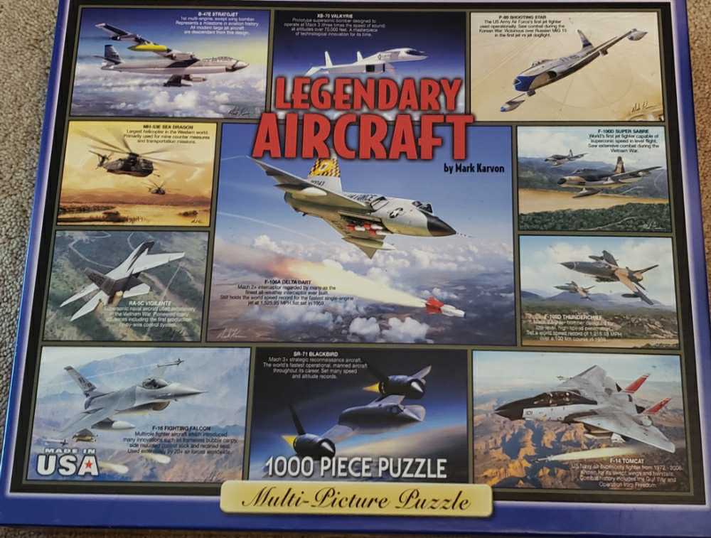 Legendary Aircraft* - White Mountain Puzzles puzzle collectible [Barcode 724819252817] - Main Image 1