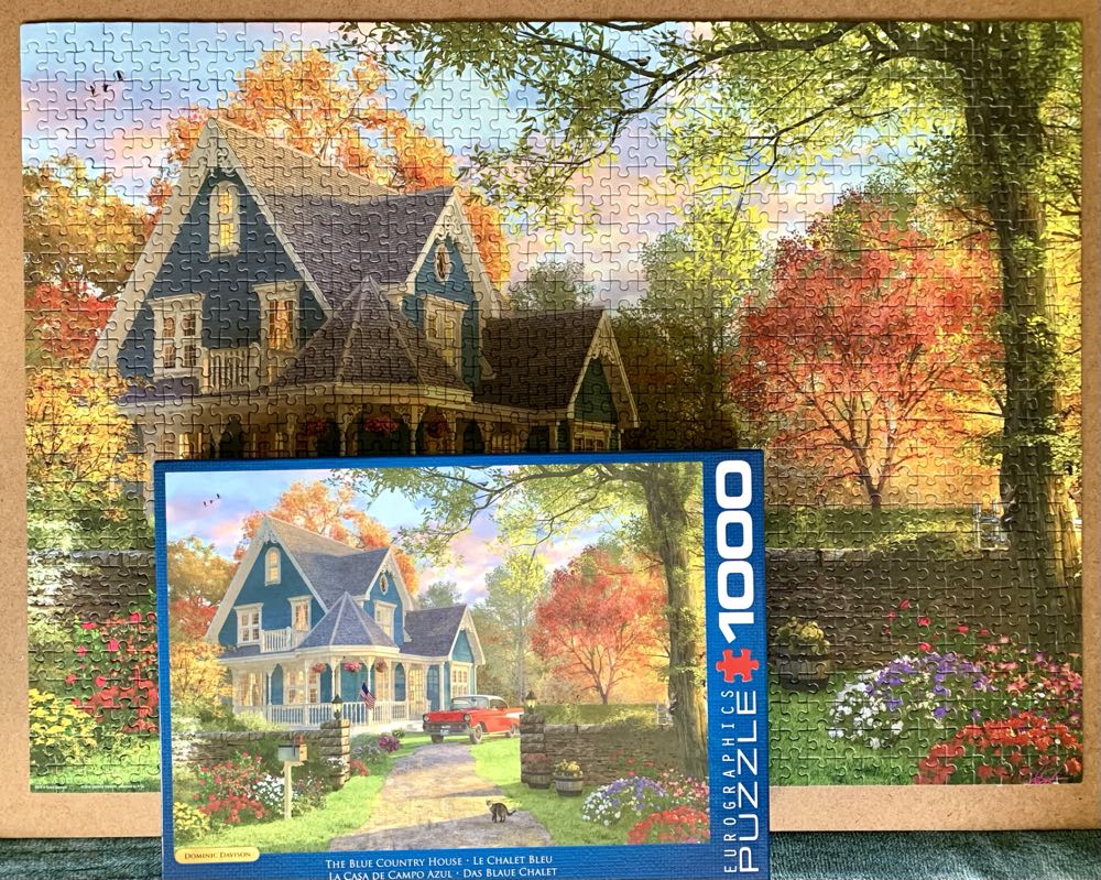 The Blue Country House - Eurographics puzzle collectible [Barcode 628136609784] - Main Image 3