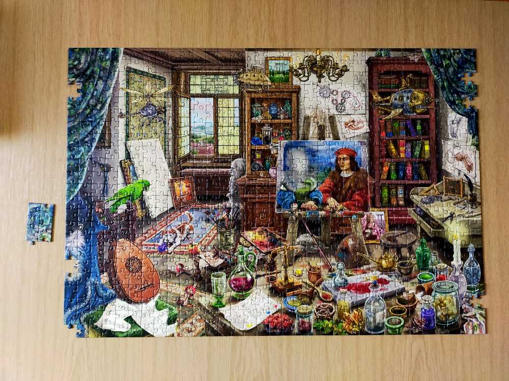 Da Vincis Art Studio (📫Nanny €4,00) - Ravensburger puzzle collectible [Barcode 4005556168439] - Main Image 3