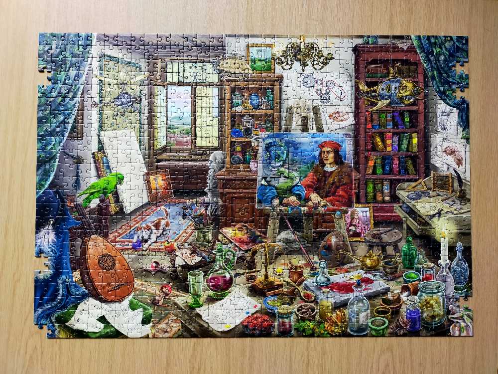 Da Vincis Art Studio (📫Nanny €4,00) - Ravensburger puzzle collectible [Barcode 4005556168439] - Main Image 4
