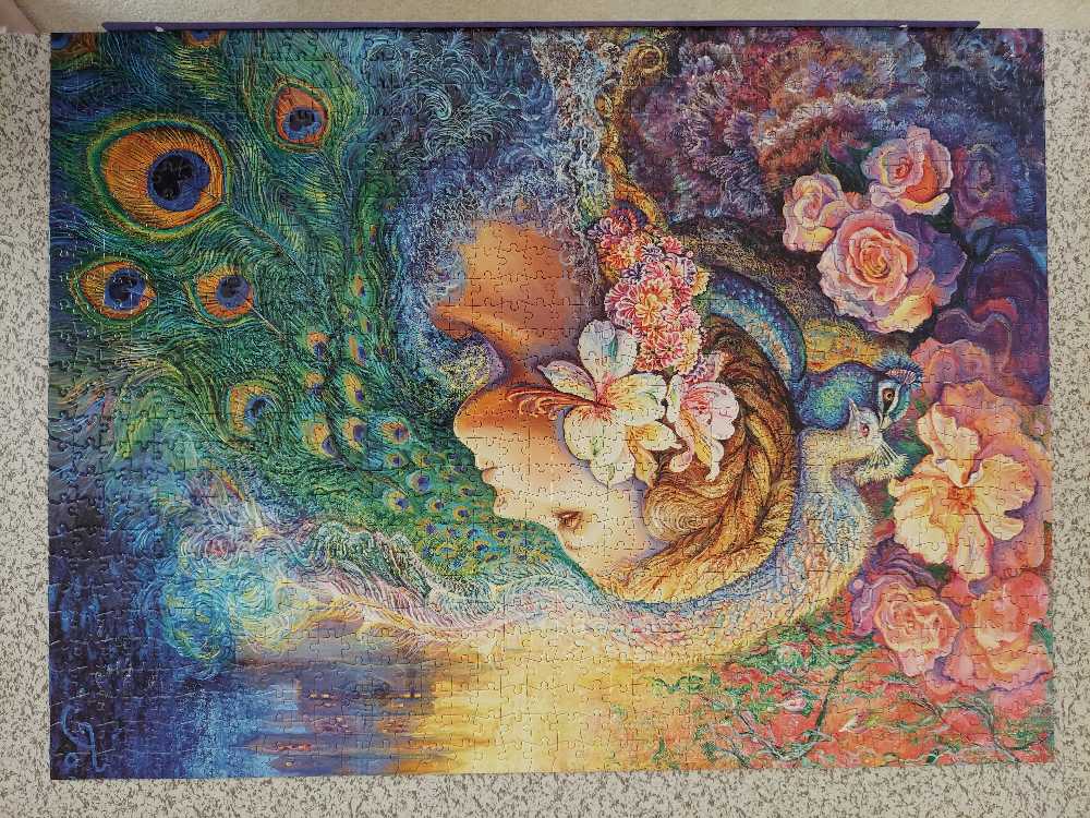 Peacock Daze-SOLD - Buffalo puzzle collectible [Barcode 079346117383] - Main Image 2