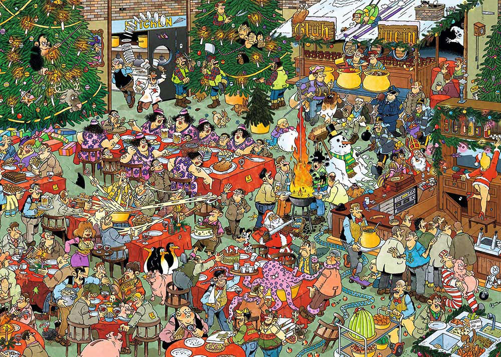 Het kerstdiner - Jumbo puzzle collectible [Barcode 8710126190807] - Main Image 2