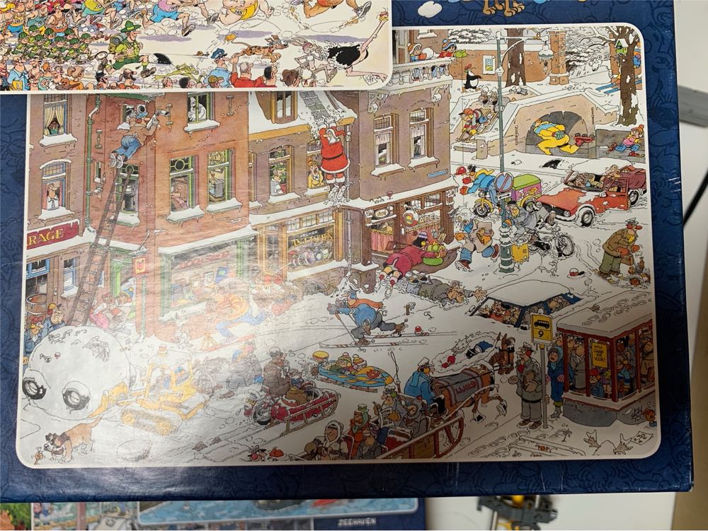 81002 Sneeuwpret/Streetlife - Jumbo 3 x 1000 puzzle collectible [Barcode 8710126810026] - Main Image 3