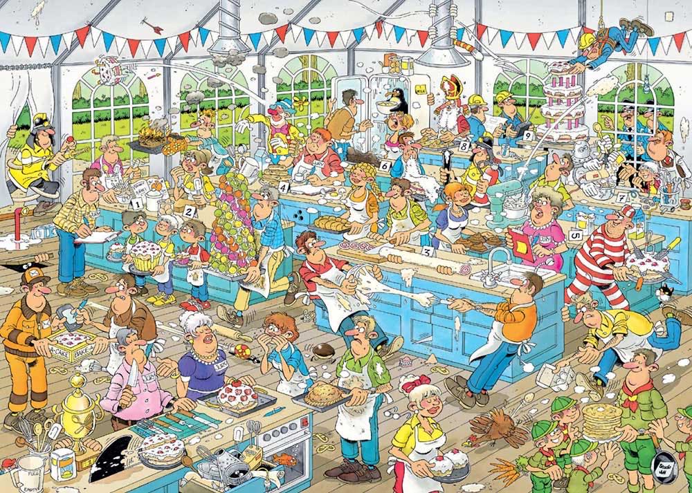 Clash Of The Bakers - Jumbo puzzle collectible [Barcode 8710126190777] - Main Image 2
