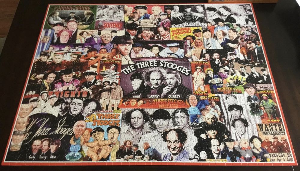 The Three Stooges-SOLD - White Mountain Puzzles puzzle collectible [Barcode 724819254538] - Main Image 2