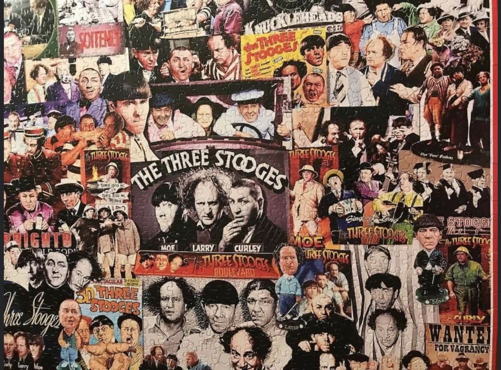 The Three Stooges-SOLD - White Mountain Puzzles puzzle collectible [Barcode 724819254538] - Main Image 3