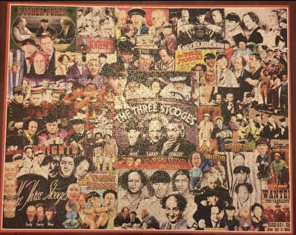 The Three Stooges-SOLD - White Mountain Puzzles puzzle collectible [Barcode 724819254538] - Main Image 4