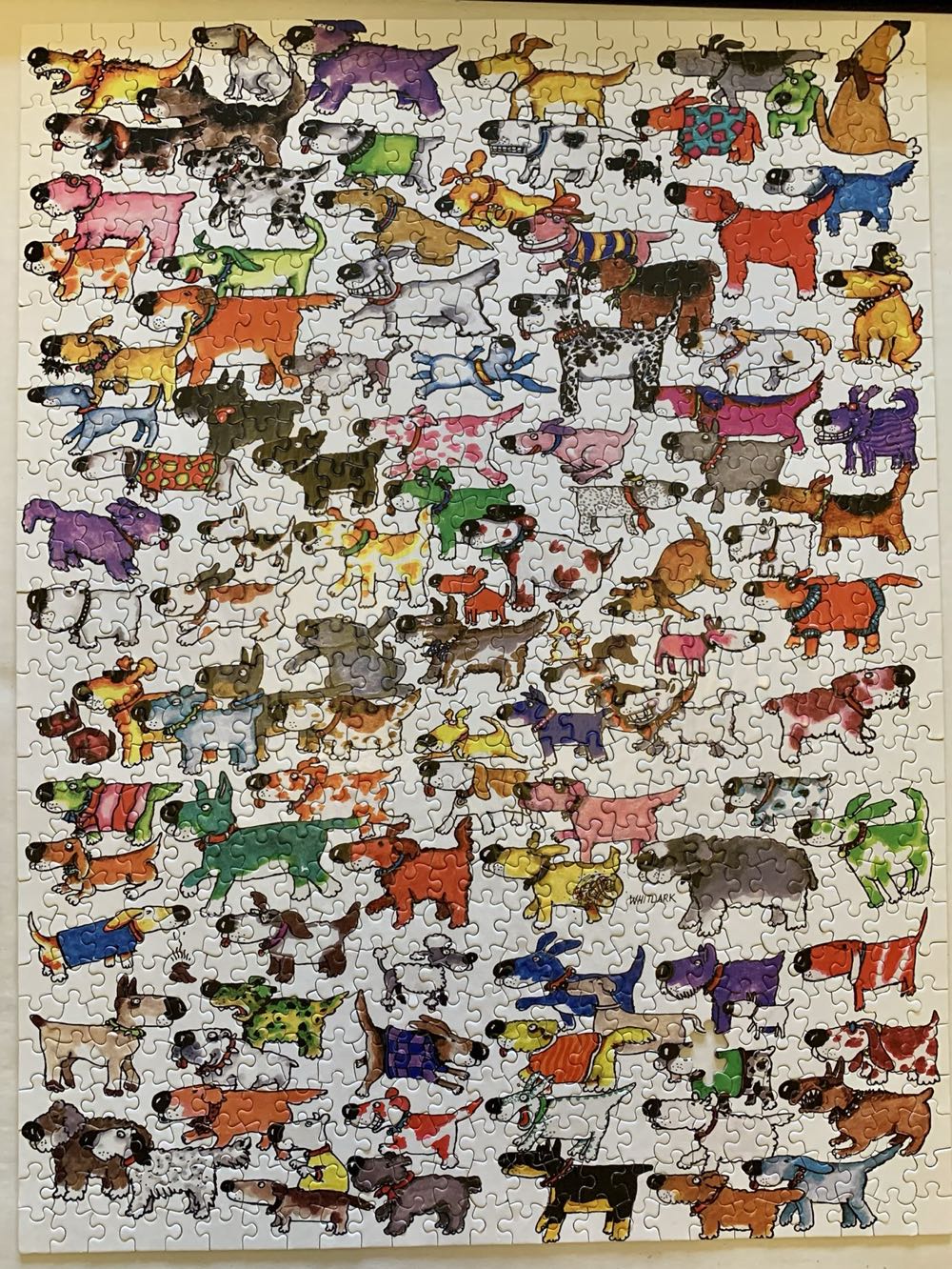 One Hundred Dogs And A Cat🧩 -  Ceaco puzzle collectible - Main Image 2