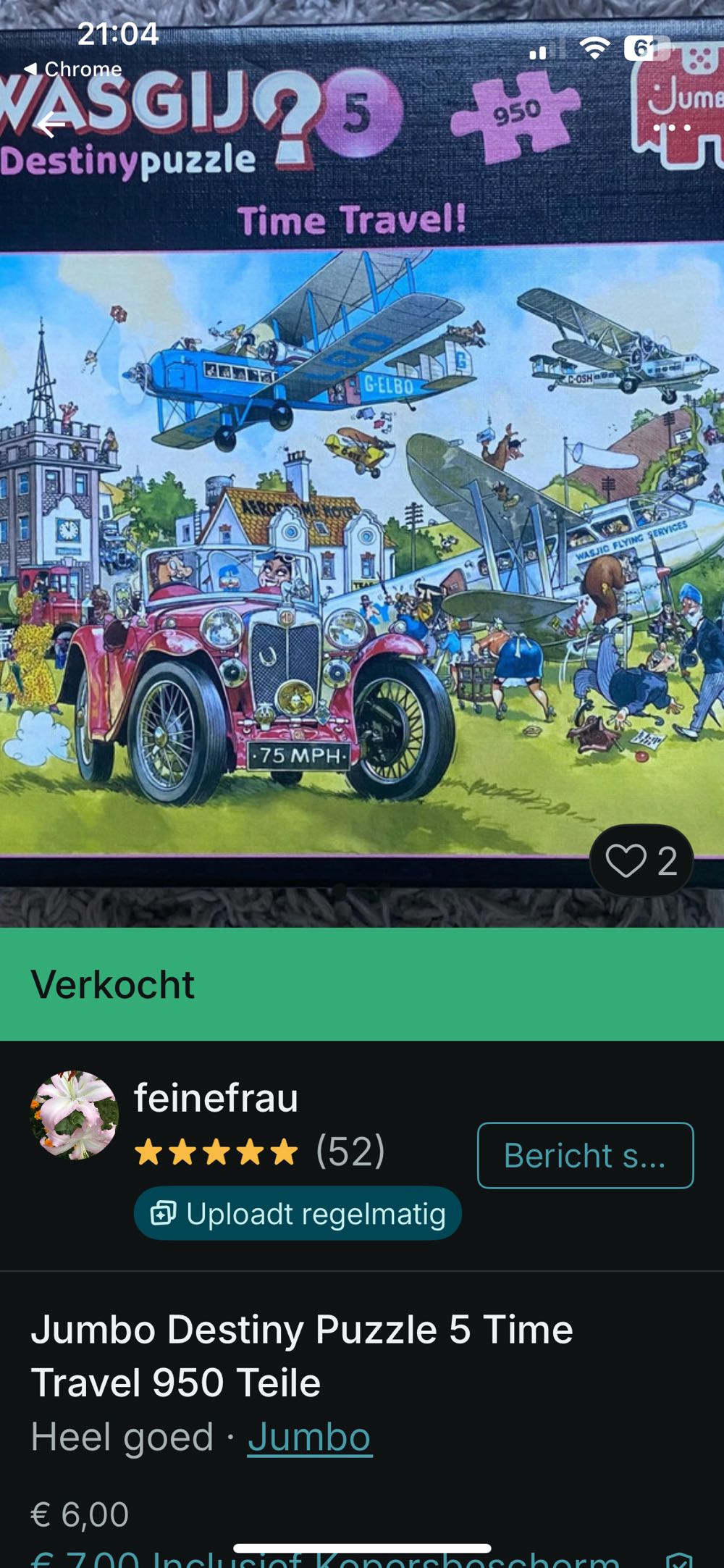 Wasgij Destiny 5 Time Travel🟦 - Jumbo Wasgij puzzle collectible [Barcode 8710126814475] - Main Image 4