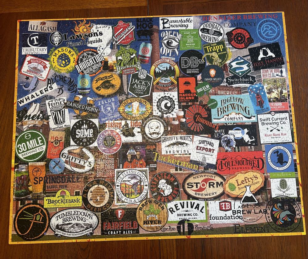 Beers of New England - White Mountain Puzzles puzzle collectible [Barcode 724819261048] - Main Image 4