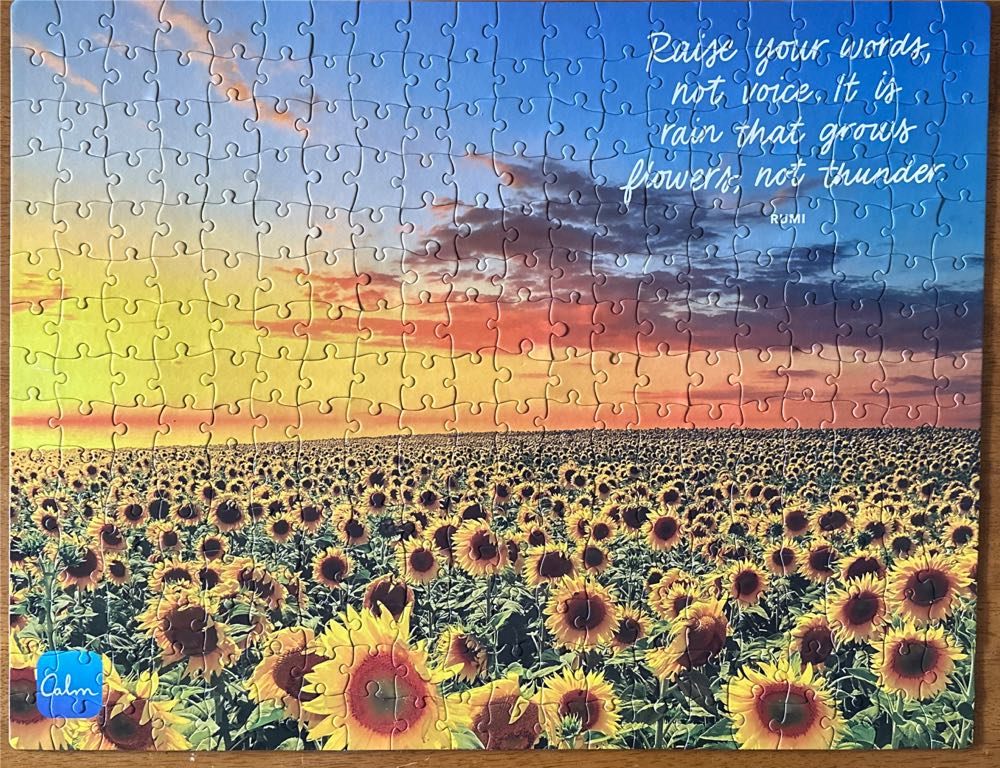 Sunflower Fields - Calm - Spin Master 🇺🇸 puzzle collectible [Barcode 778988339244] - Main Image 2