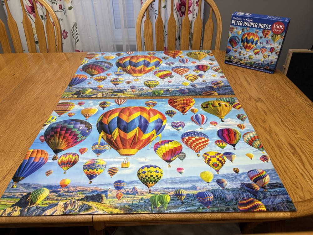 Balloons In Flight - Peter Pauper Press puzzle collectible [Barcode 9781441330536] - Main Image 4