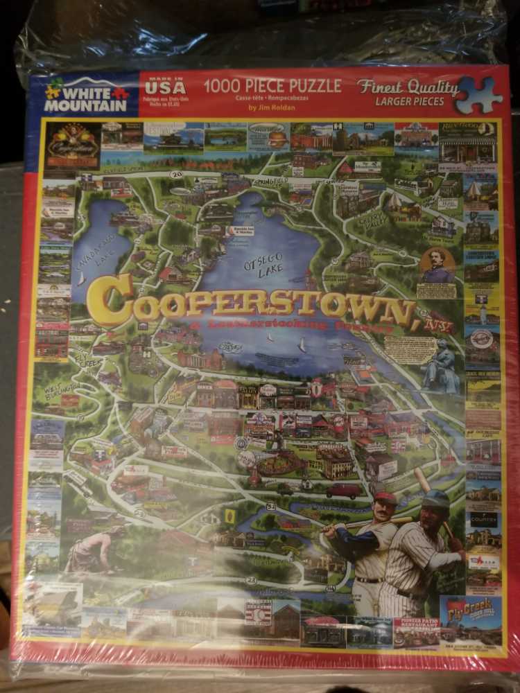 Cooperstown - White Mountain Puzzles puzzle collectible [Barcode 724819257614] - Main Image 2