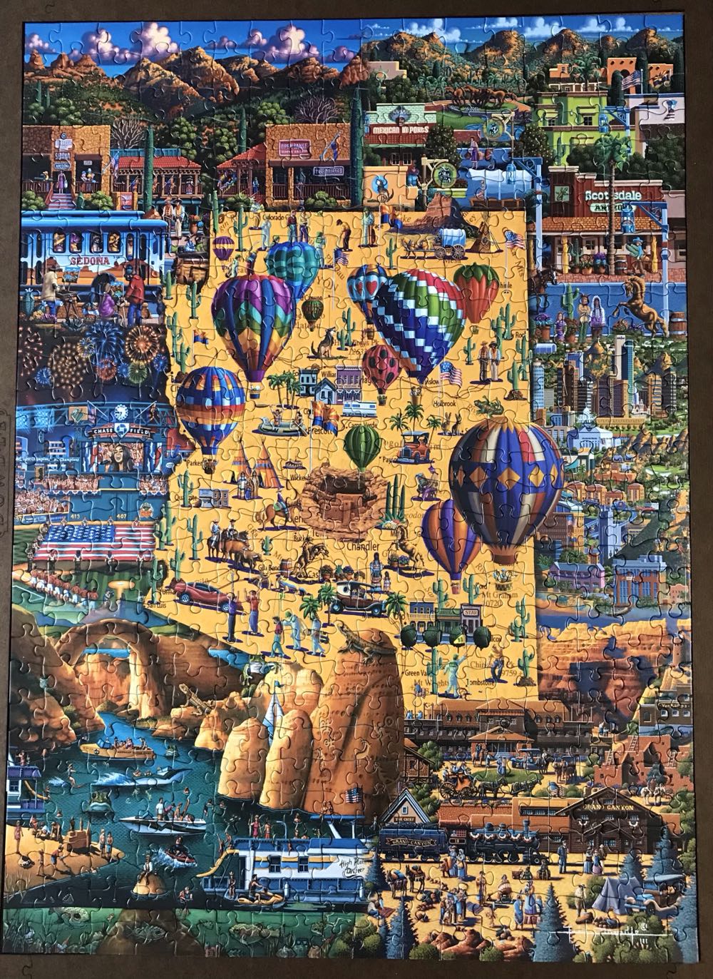 Best Of Arizona - Dowdle Folk Art 🇺🇸 puzzle collectible [Barcode 671095003957] - Main Image 2
